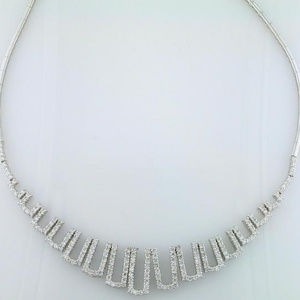 Diamond Necklace 4.05TDW 14KT White Gold